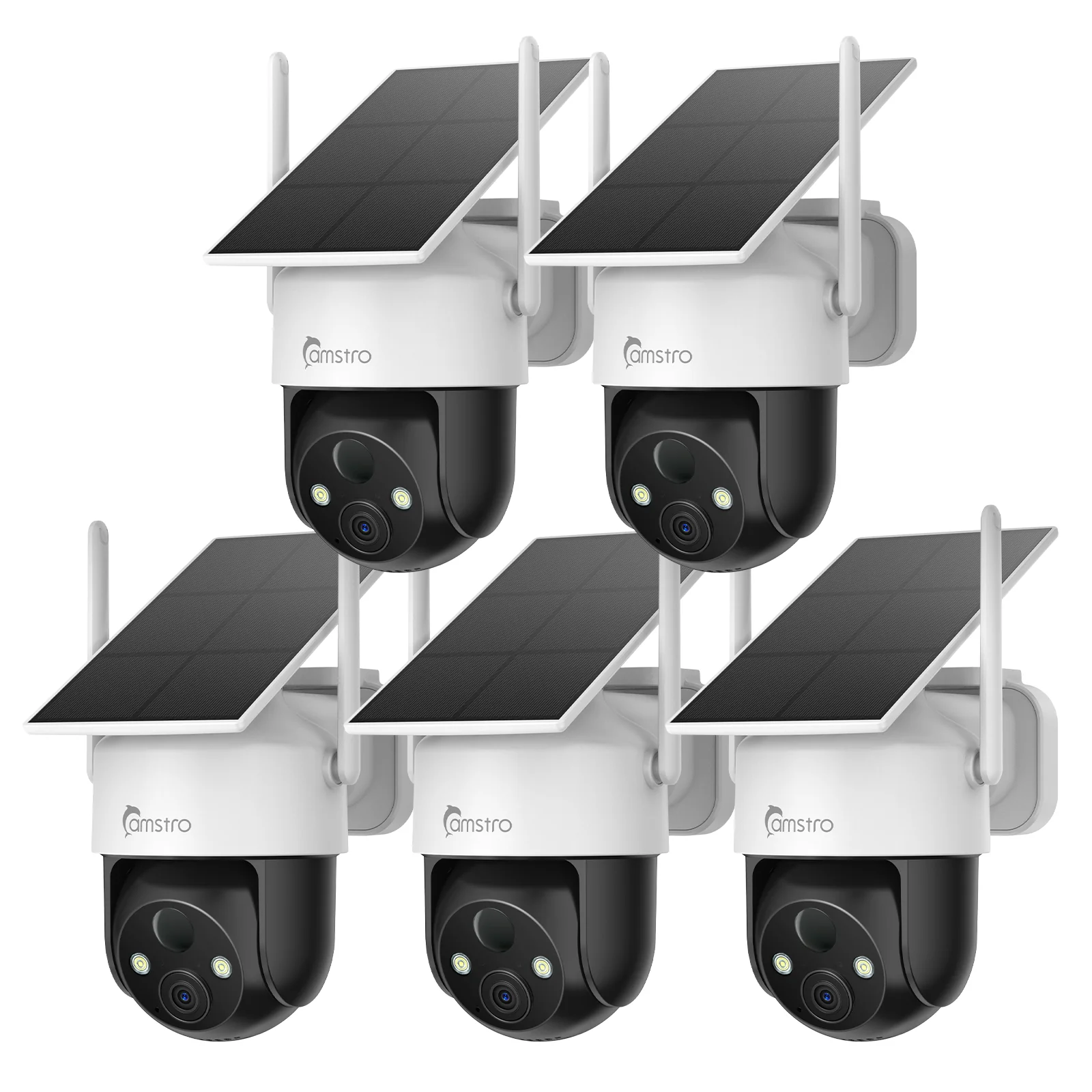 4G LTE Cellular Solar Security Camera Wireless Outdoor, 2K Camera No WiFi Needed with SIM Card, 360° Full View, PIR Motion Detection & Siren, 2-Way Audio, Colour Night Vision, IP66 Waterproof - Image 9