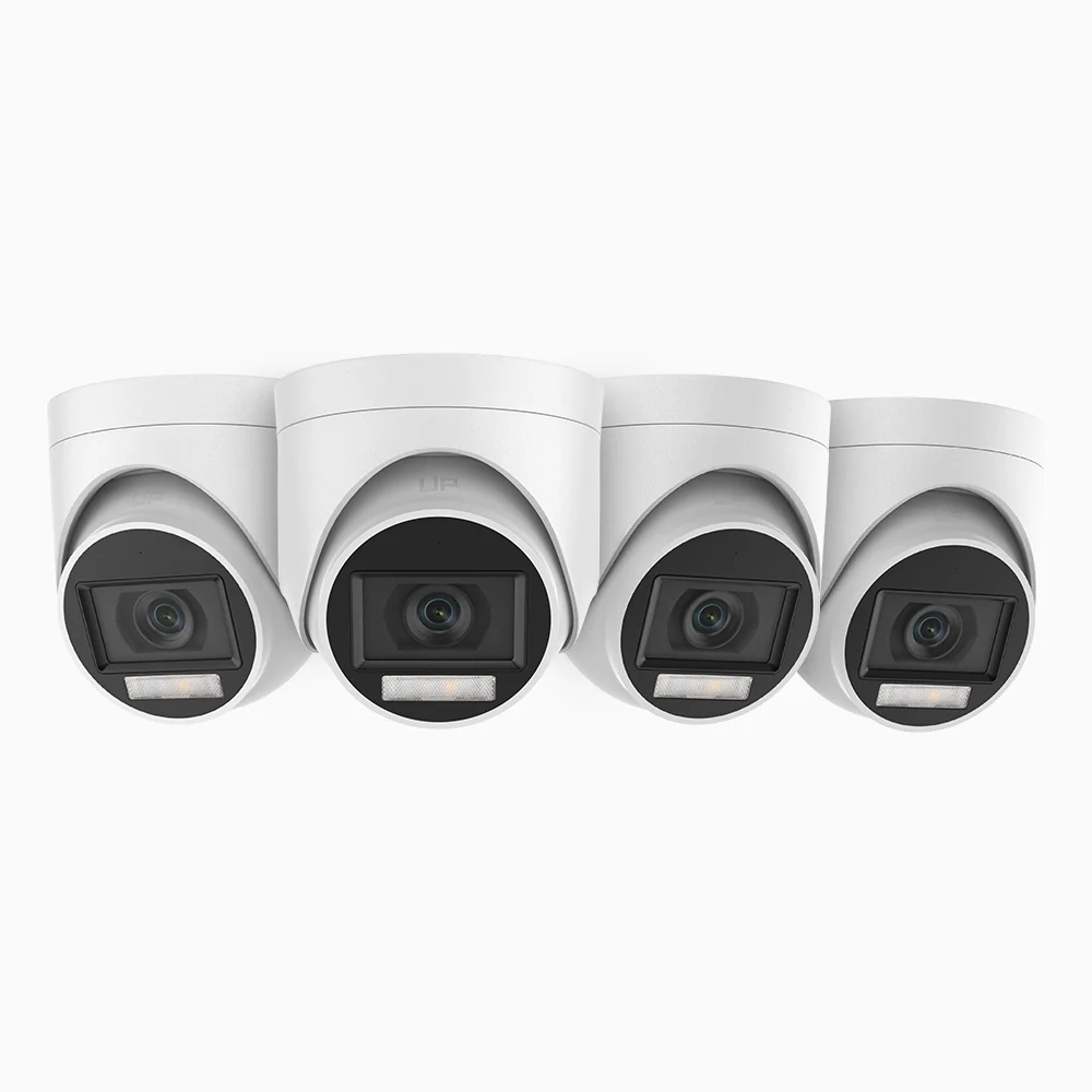 ADL500 - 4-Pack 3K Dual Light Wired CCTV Security Camera, Color & IR Night Vision, 3072*1728 Resolution, f/1.2 Super Aperture, 4-in-1 Output Signal, Built-in Microphone, IP67