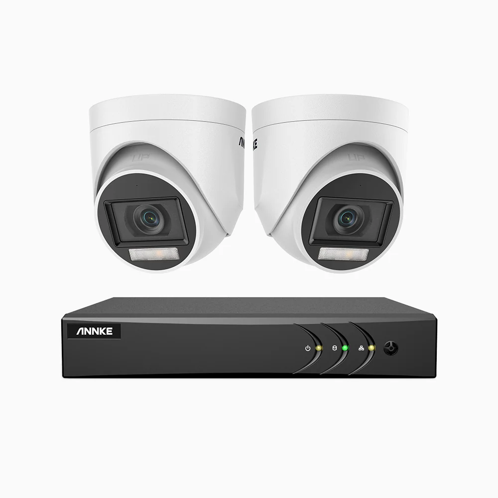 ADLK200 - 1080P 8 Channel 2 Dual Light Cameras Wired Security System, Color & IR Night Vision, 4-in-1 Output Signal, Built-in Microphone, IP67 Weatherproof - Image 2