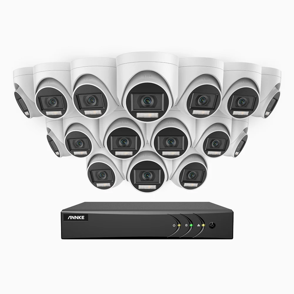 ADLK500 - 3K 16 Channel 16 Dual Light Cameras Wired Security System, Color & IR Night Vision, 3072*1728 Resolution, f/1.2 Super Aperture, 4-in-1 Output Signal, Built-in Microphone, IP67 - Image 3