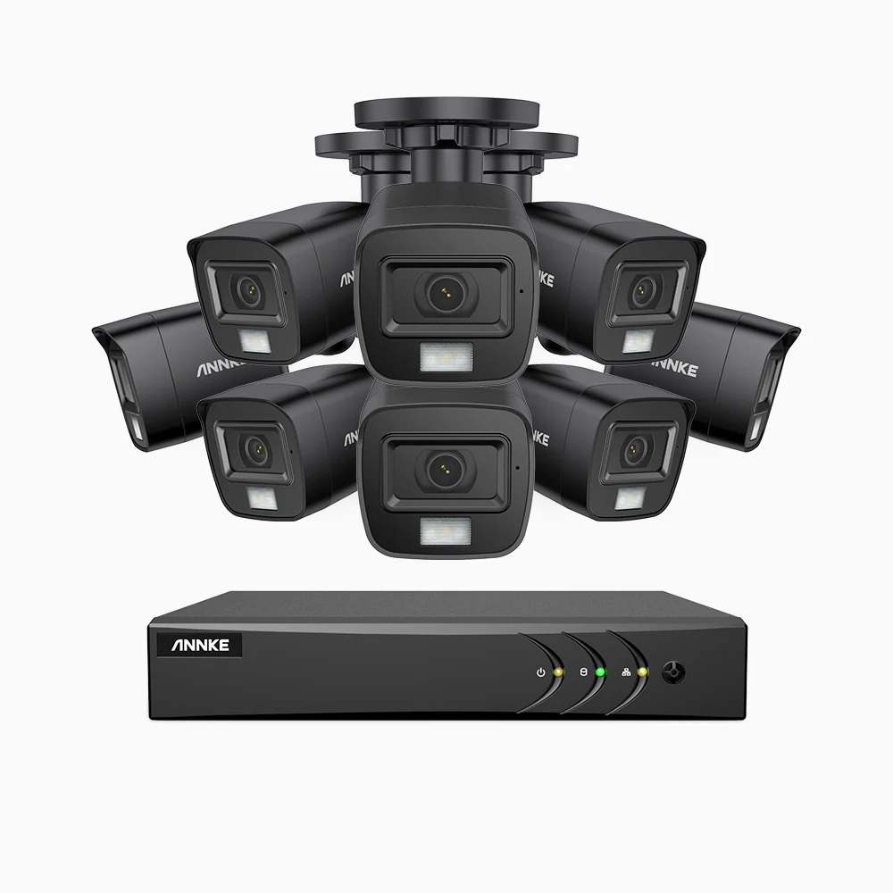 ADLK500 - 3K 16 Channel 8 Dual Light Cameras Wired Security System, Color & IR Night Vision, 3072*1728 Resolution, f/1.2 Super Aperture, 4-in-1 Output Signal, Built-in Microphone, IP67 - Image 3