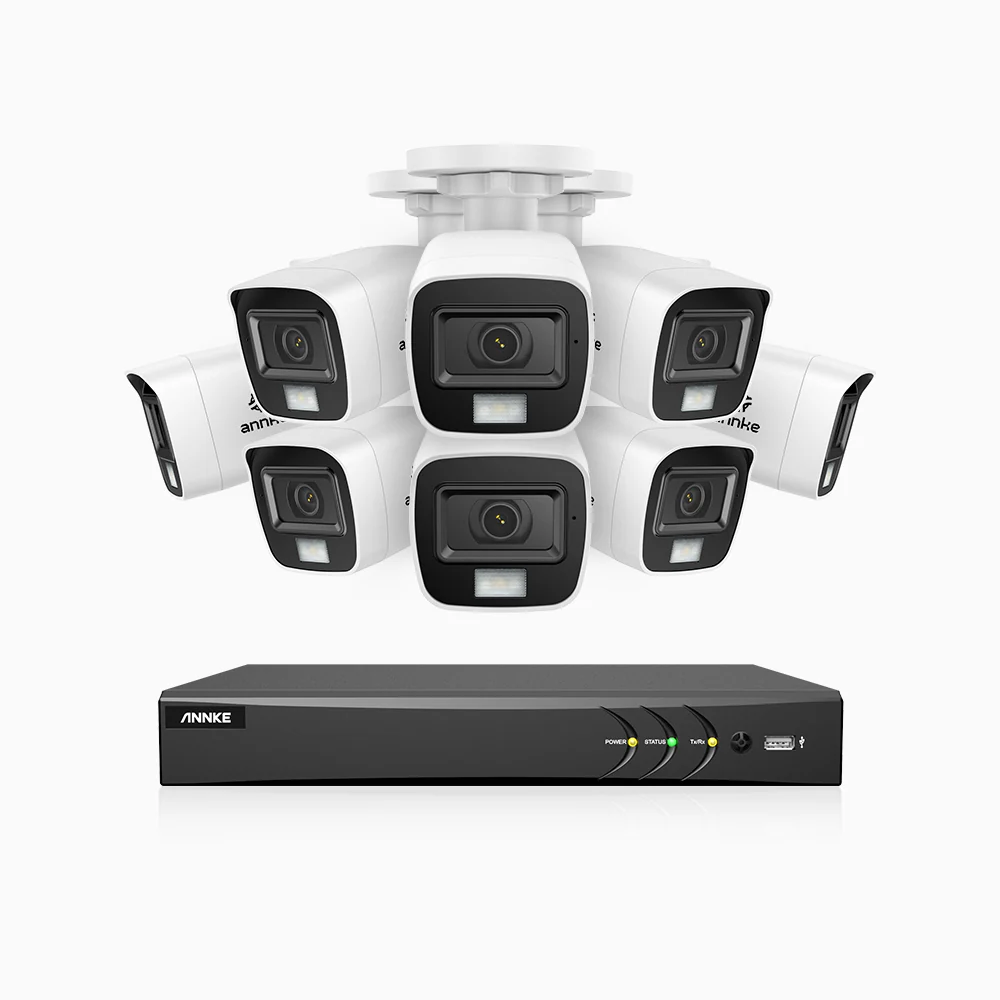 ADLK800 - 4K 8 Channel 8 Dual Light Wired CCTV Security System, Color & IR Night Vision, 3840x2160@20fps, f/1.6 Super Aperture, 4-in-1 Output Signal, IP67 - Image 2