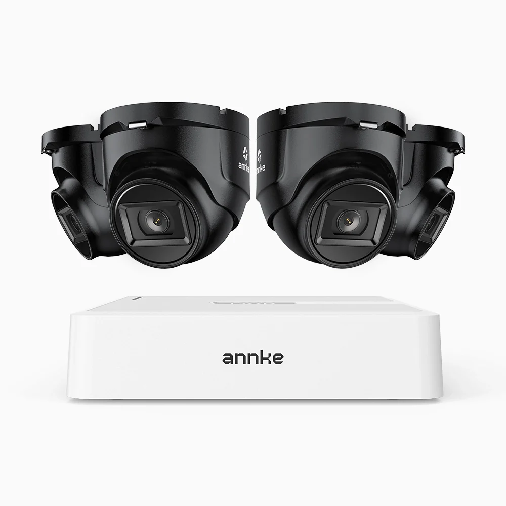 ANNKE 1080p Outdoor Wired Security CCTV System, 8 Channel DVR + 4 X Cameras, 3.6 MM Lens, Smart DVR with Human & Vehicle Detection, 66 ft Infrared Night Vision, 4-in-1 Output Signal, IP67 - Image 3
