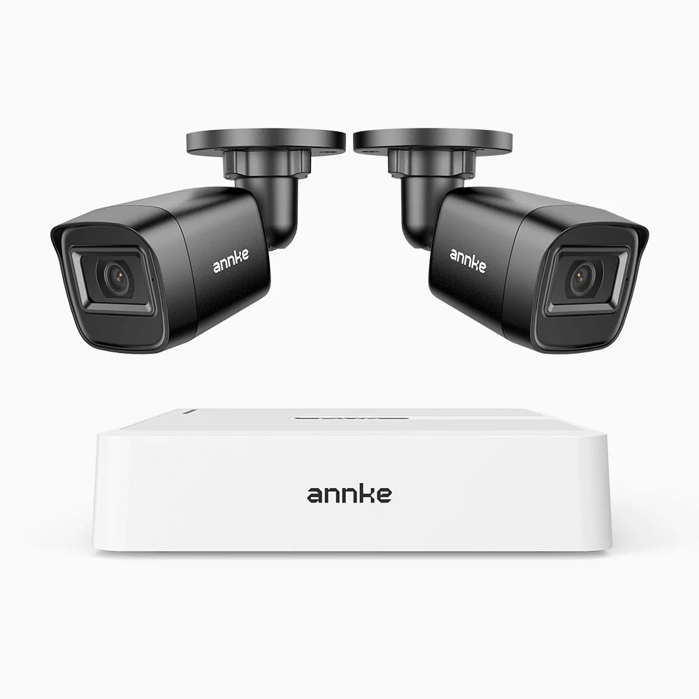 ANNKE 1080p Outdoor Wired Security CCTV System, 8 Channel DVR + 2 X Cameras, 3.6 MM Lens, Smart DVR with Human & Vehicle Detection, 66 ft Infrared Night Vision, 4-in-1 Output Signal, IP67 - Image 3