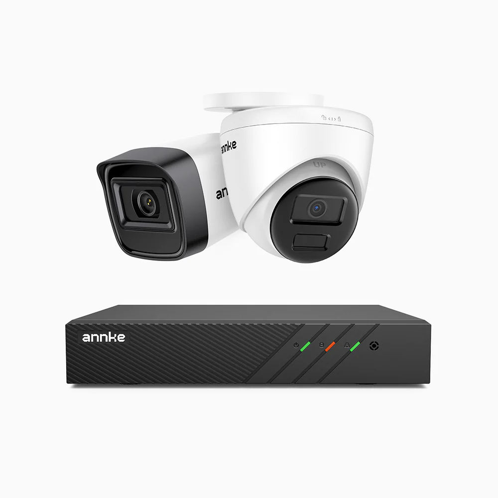 ANNKE H300 2K 3MP 8 Channel PoE Security System with 2 Cameras + 500 GB HDD, EXIR 2.0 Night Vision, Motion Detection, H.265+, IP67 Waterproof - Image 2
