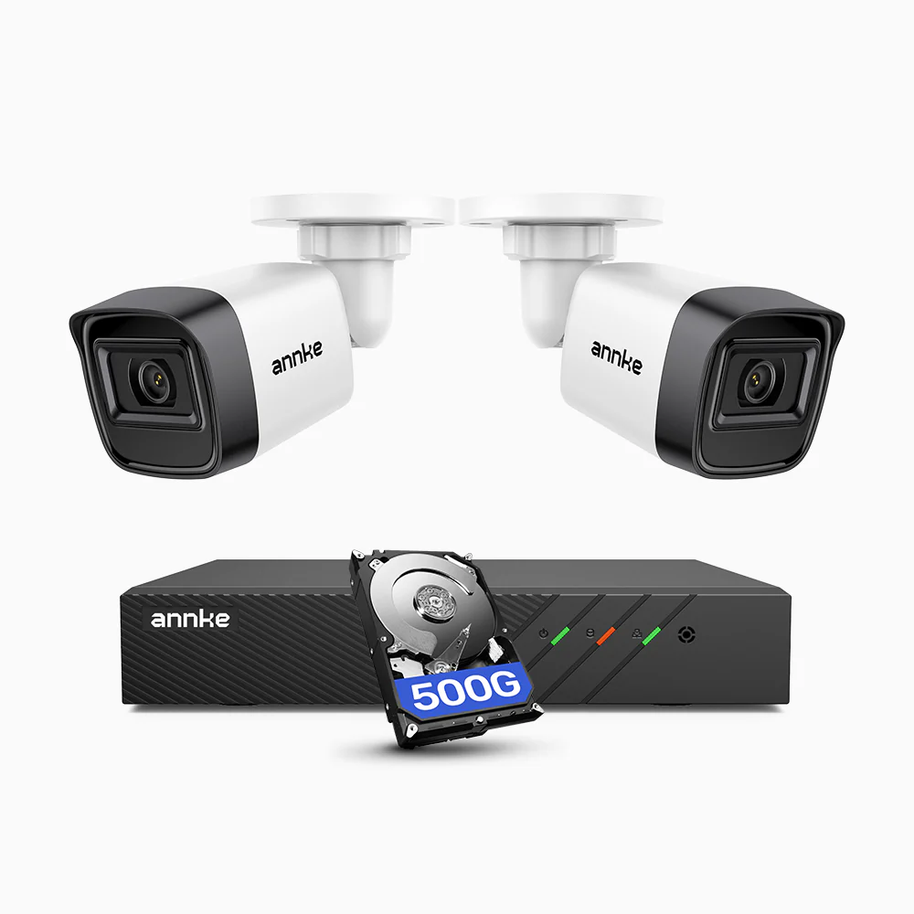 ANNKE H300 2K 3MP 8 Channel PoE Security System with 2 Cameras + 500 GB HDD, EXIR 2.0 Night Vision, Motion Detection, H.265+, IP67 Waterproof - Image 3