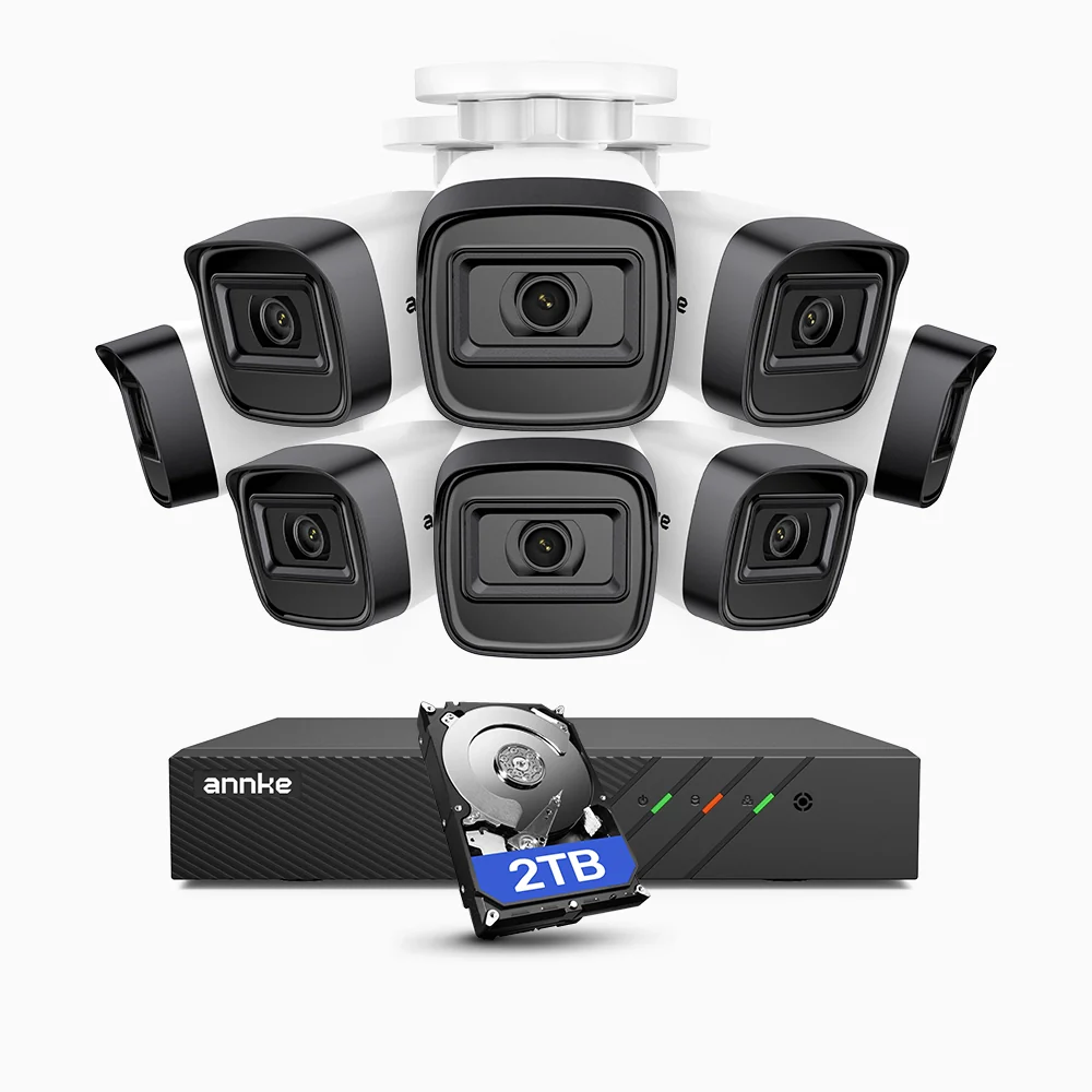 ANNKE Outdoor PoE Security System, 8CH H.265+ NVR and 8 X 2K 3MP IP Camera, EXIR 2.0 Night Vision, Motion Detection, H.265+, IP67 Waterproof, 2TB Hard Drive - Image 2