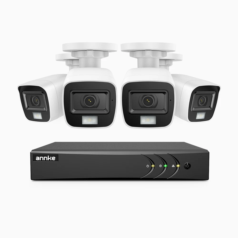 E200 - 3K Lite Wired Security Camera System Outdoor with AI Human/Vehicle Detection, 8CH H.265+ DVR and 4 x 1920 TVL 2MP IP67 Home CCTV Cameras with Smart Dual Light, Color Night Vision - Image 2