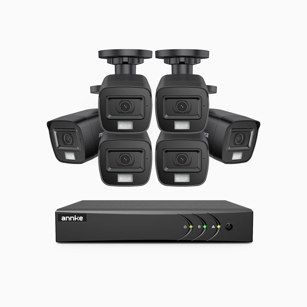 E200 - 3K Lite Wired Security Camera System Outdoor with AI Human/Vehicle Detection, 8CH H.265+ DVR and 6 x 1920 TVL 2MP IP67 Home CCTV Cameras with Smart Dual Light, Color Night Vision - Image 2
