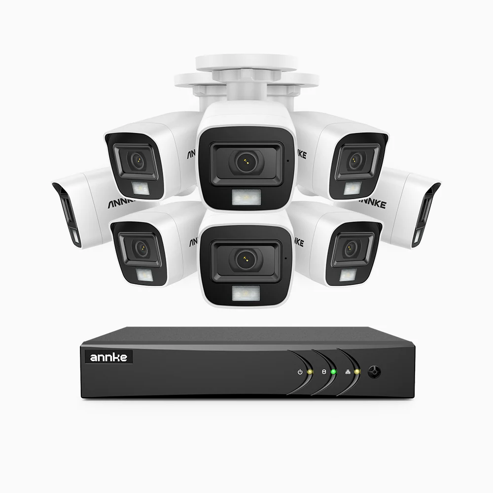 E200 - 3K Lite Wired Security Camera System Outdoor with AI Human/Vehicle Detection, 8CH H.265+ DVR and 8 x 1920 TVL 2MP IP67 Home CCTV Cameras with Smart Dual Light, Color Night Vision - Image 2