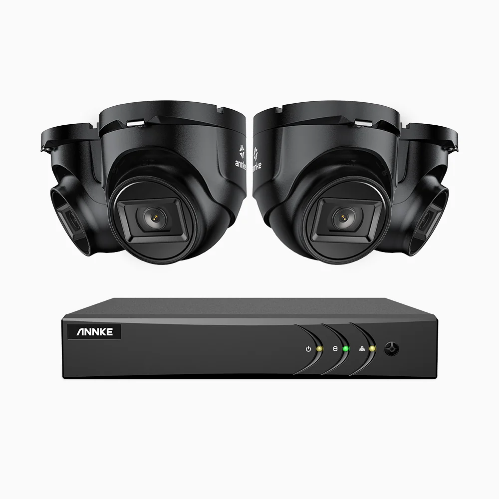 EL200 - 1080p 8 Channel Outdoor Wired Security CCTV System with 4 Cameras, 3.6 MM Lens, Smart DVR with Human & Vehicle Detection, 66 ft Infrared Night Vision, 4-in-1 Output Signal, IP67 - Image 4
