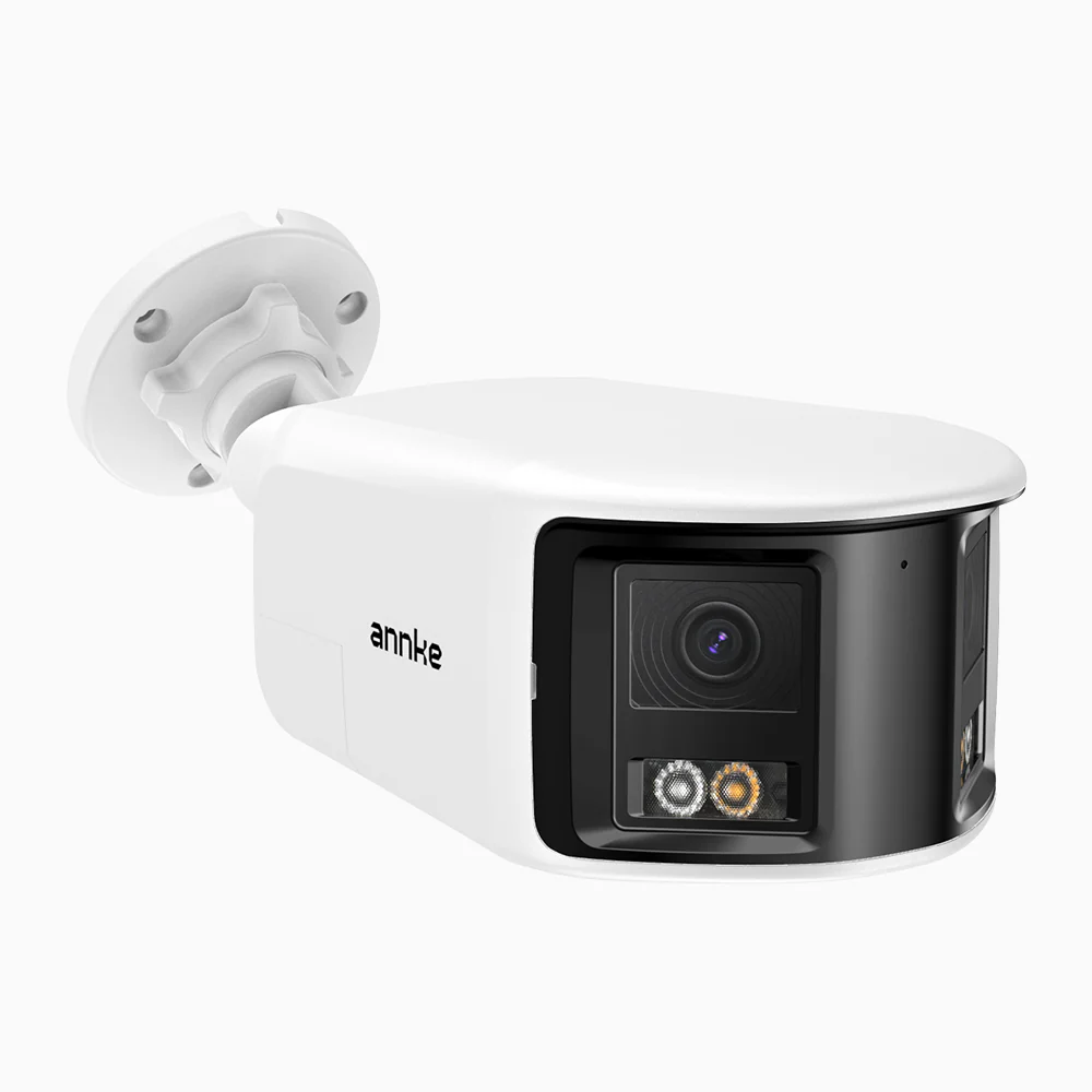 FCD800 - 4K 8MP Seamless Dual-Lens Outdoor PoE Security Camera, 77° Vertical FOV, 180° Panoramic Coverage, Smart Color Night Vision & Active Deterrence, Two-Way Audio - Image 2