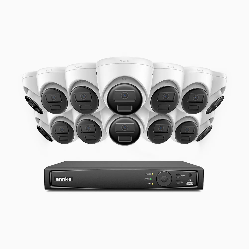 H300 - 2K 3MP 16 Channel 14 Cameras PoE Security System, EXIR 2.0 Night Vision, Motion Detection, H.265+, IP67 Waterproof - Image 2