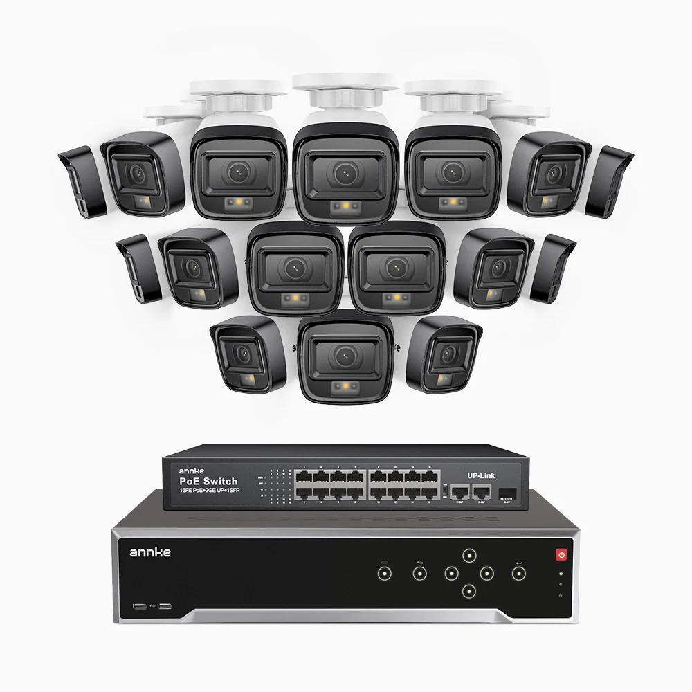 H500 - 3K Super HD 32 Channel 16 Cameras PoE Security System, Color & IR Night Vision, 3072 × 1728 @ 20fps, Smart Human & Vehicle Detection, Built-in Microphone, IP67 - Image 3