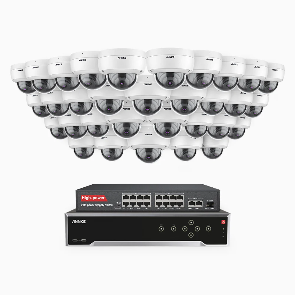 H500 - 3K Super HD 32 Channel 32 Cameras PoE Security System, Color & IR Night Vision, 3072 × 1728 @ 20fps, Smart Human & Vehicle Detection, Built-in Microphone, IP67 - Image 2