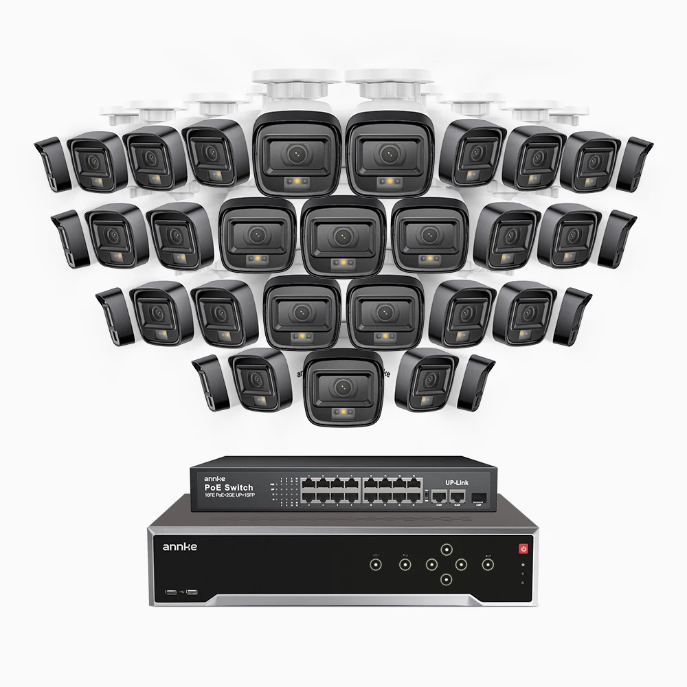 H500 - 3K Super HD 32 Channel 32 Cameras PoE Security System, Color & IR Night Vision, 3072 × 1728 @ 20fps, Smart Human & Vehicle Detection, Built-in Microphone, IP67 - Image 3
