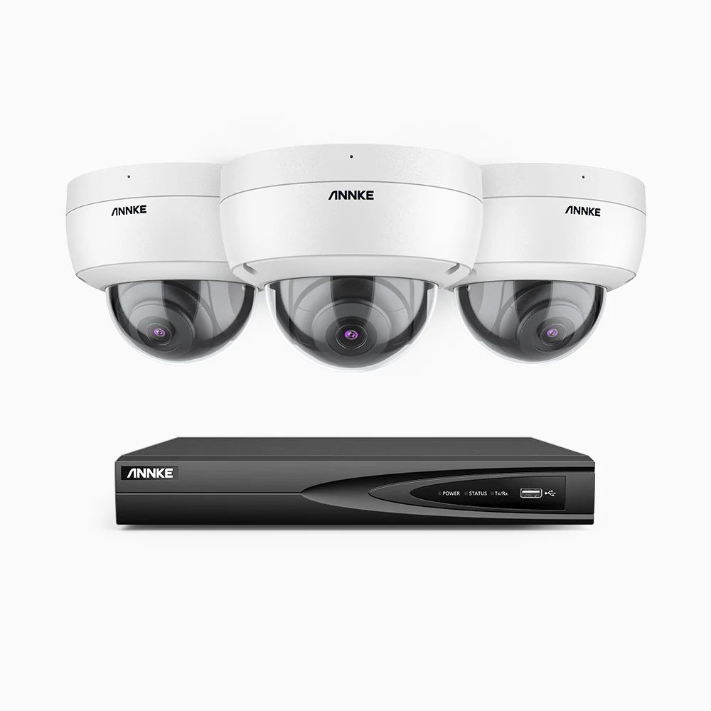 H500 - 3K Super HD 4 Channel 3 Cameras PoE Security System, Color & IR Night Vision, 3072 × 1728 @ 20fps, Smart Human & Vehicle Detection, Built-in Microphone, IP67 - Image 2