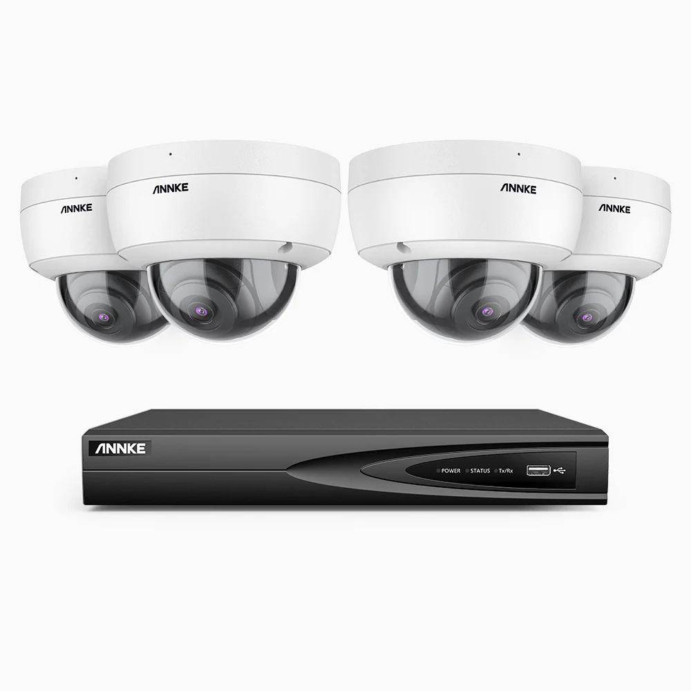H500 - 3K Super HD 4 Channel 4 Cameras PoE Security System, Color & IR Night Vision, 3072 × 1728 @ 20fps, Smart Human & Vehicle Detection, Built-in Microphone, IP67 - Image 2