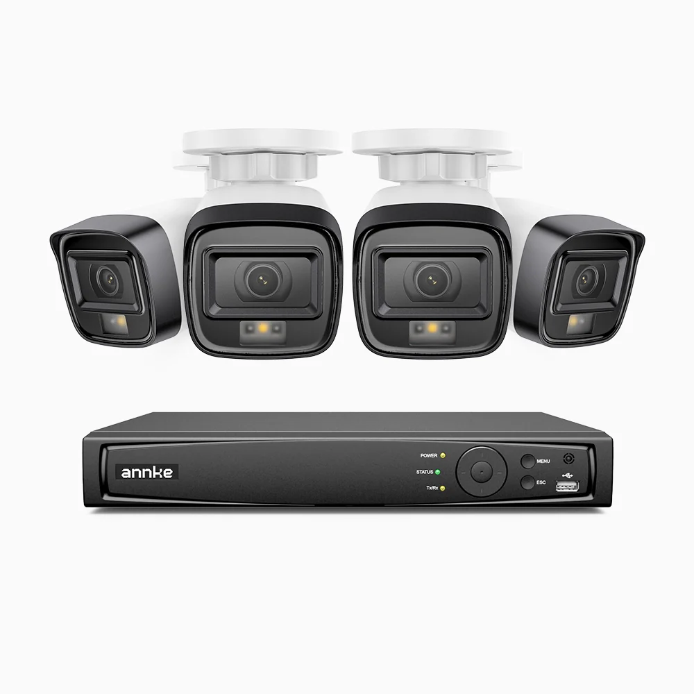 H500 - 3K Super HD 4 Channel 4 Cameras PoE Security System, Color & IR Night Vision, 3072 × 1728 @ 20fps, Smart Human & Vehicle Detection, Built-in Microphone, IP67 - Image 3