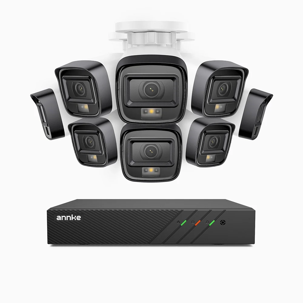 H500 - 3K Super HD 8 Channel 8 Cameras PoE Security System, Color & IR Night Vision, 3072 × 1728 @ 20fps, Smart Human & Vehicle Detection, Built-in Microphone, IP67 - Image 3