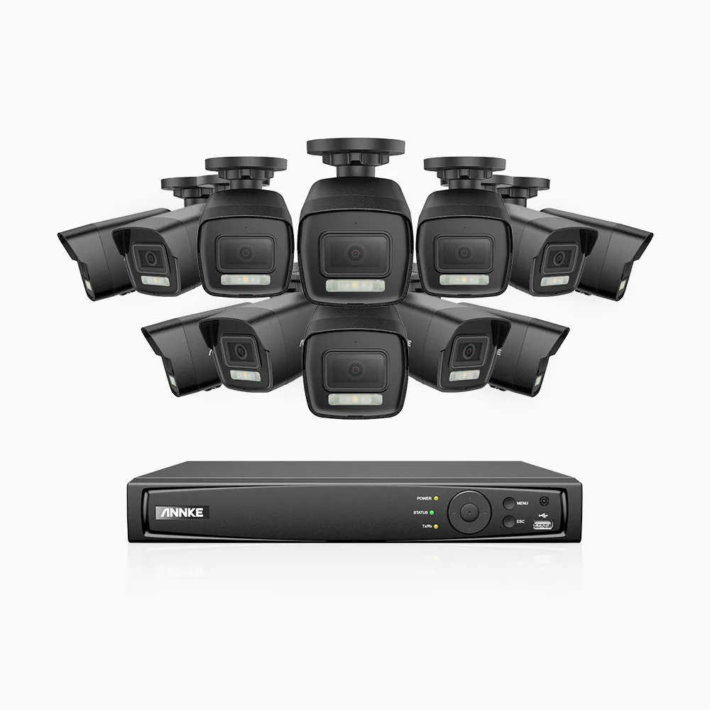 H500P - 3K 16 Channel 12 Cameras PoE Security System, Color & IR Night Vision, 3072 X 1728 @ 20fps, Human & Vehicle Detection, Two-Way Audio, IP67 - Image 3