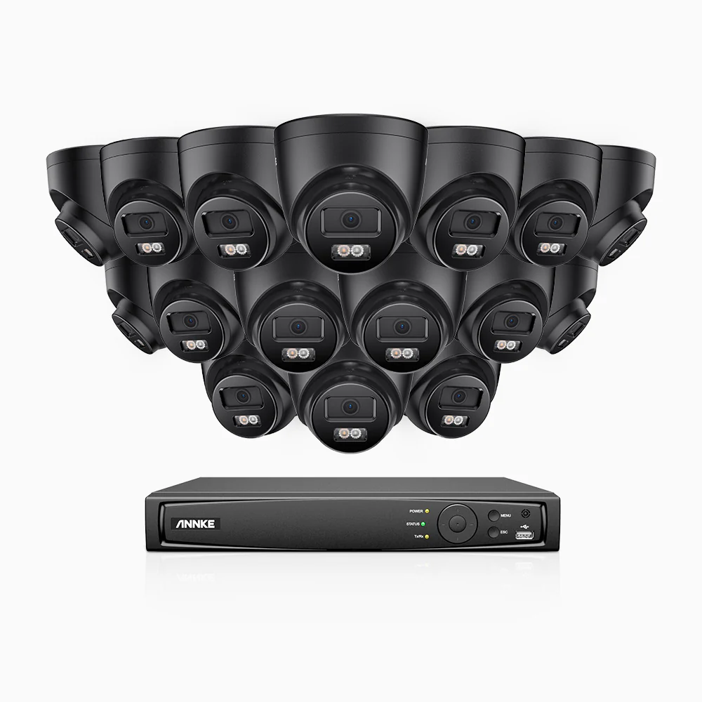 H500P - 3K 16 Channel 16 Cameras PoE Security System, Color & IR Night Vision, 3072 X 1728 @ 20fps, Human & Vehicle Detection, Two-Way Audio, IP67 - Image 4