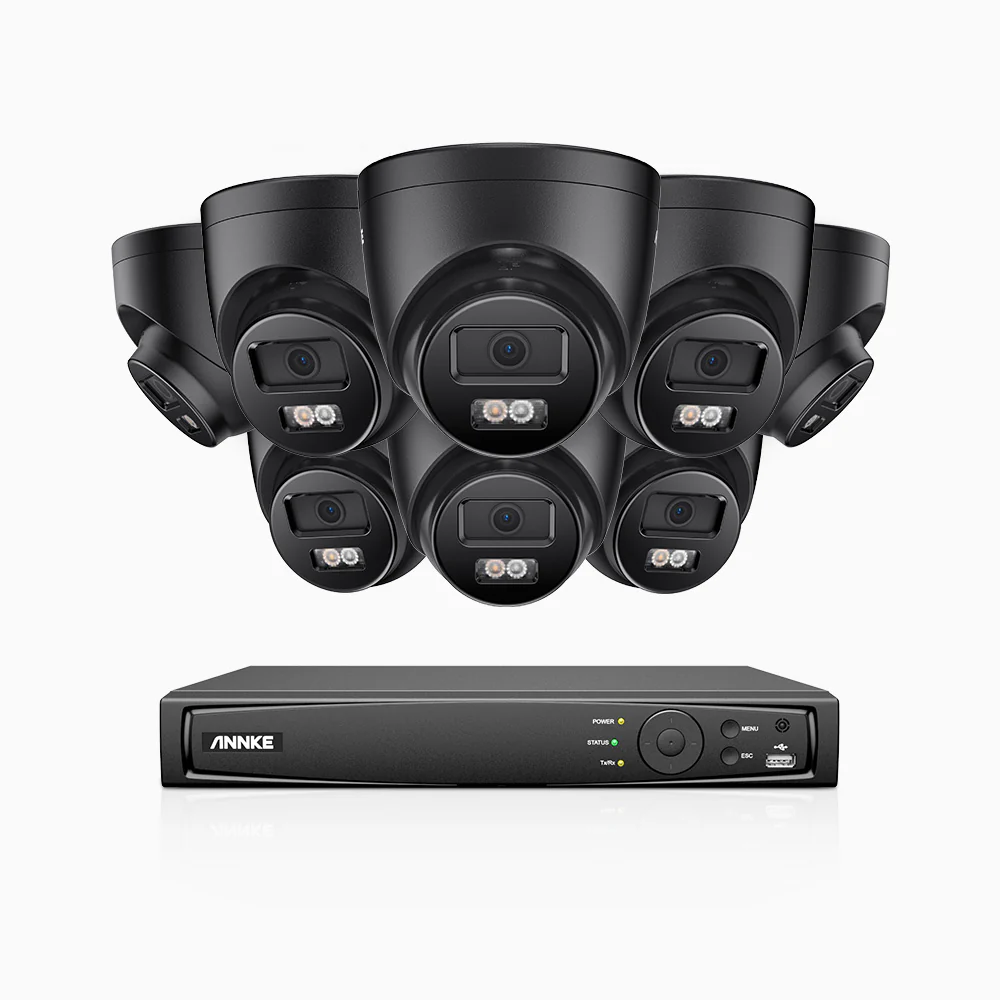 H500P - 3K 16 Channel 8 Cameras PoE Security System, Color & IR Night Vision, 3072 X 1728 @ 20fps, Human & Vehicle Detection, Two-Way Audio, IP67 - Image 4