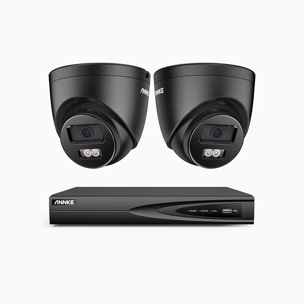 H500P - 3K 4 Channel 2 Cameras PoE Security System, Color & IR Night Vision, 3072 X 1728 @ 20fps, Human & Vehicle Detection, Two-Way Audio, IP67 - Image 3