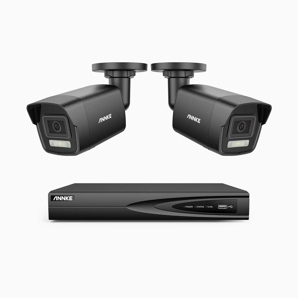 H500P - 3K 4 Channel 2 Cameras PoE Security System, Color & IR Night Vision, 3072 X 1728 @ 20fps, Human & Vehicle Detection, Two-Way Audio, IP67 - Image 4