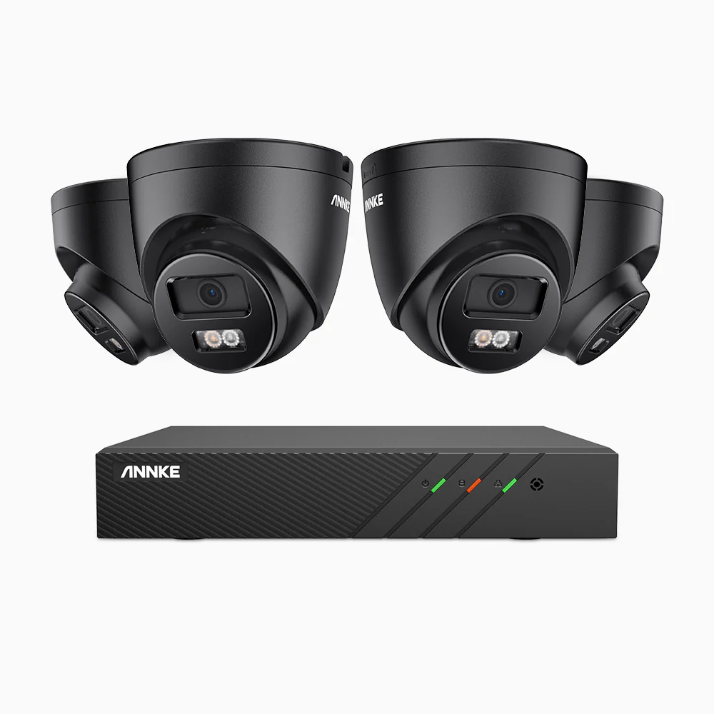 H500P - 3K 8 Channel 4 Cameras PoE Security System, Color & IR Night Vision, 3072 X 1728 @ 20fps, Human & Vehicle Detection, Two-Way Audio, IP67 - Image 3