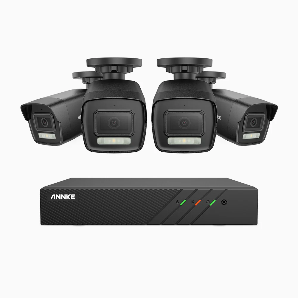 H500P - 3K 8 Channel 4 Cameras PoE Security System, Color & IR Night Vision, 3072 X 1728 @ 20fps, Human & Vehicle Detection, Two-Way Audio, IP67 - Image 4