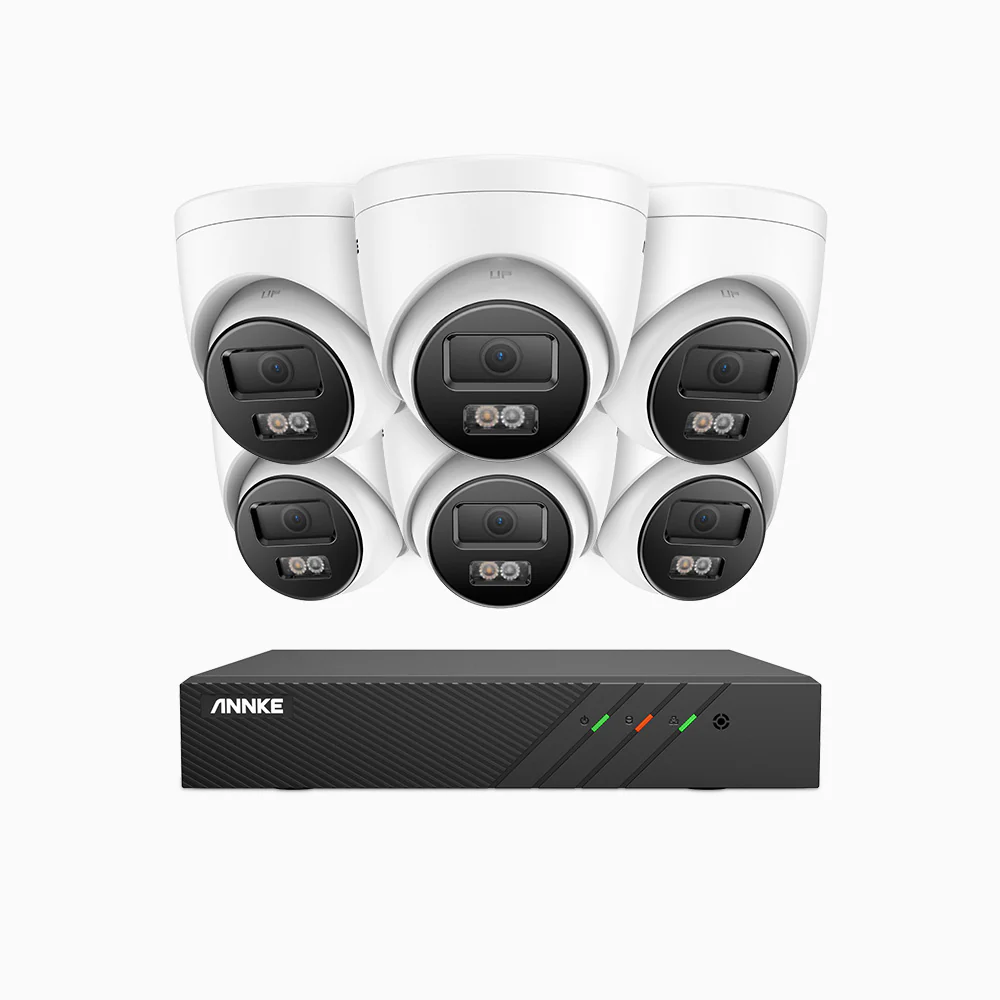 H500P - 3K 8 Channel 6 Cameras PoE Security System, Color & IR Night Vision, 3072 X 1728 @ 20fps, Human & Vehicle Detection, Two-Way Audio, IP67 - Image 4