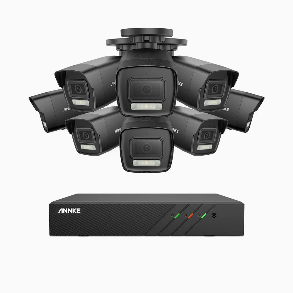 H500P - 3K 8 Channel 8 Cameras PoE Security System, Color & IR Night Vision, 3072 X 1728 @ 20fps, Human & Vehicle Detection, Two-Way Audio, IP67 - Image 3