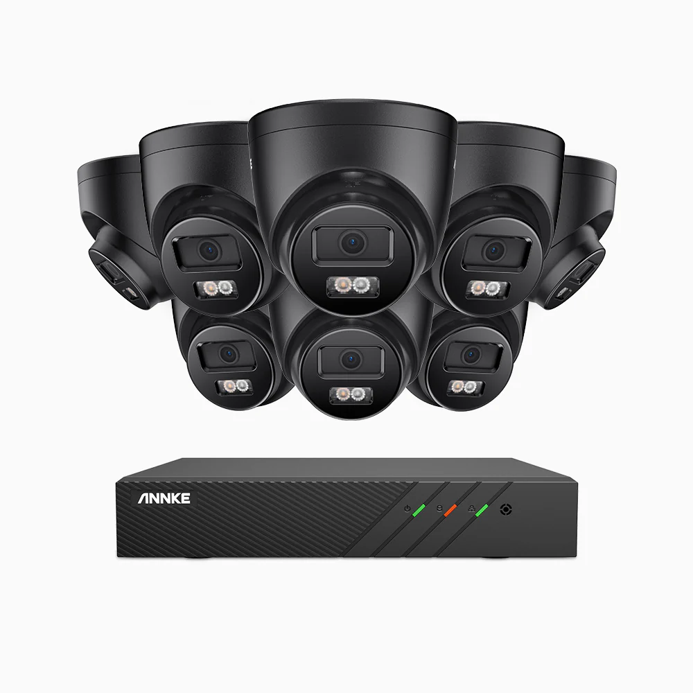 H500P - 3K 8 Channel 8 Cameras PoE Security System, Color & IR Night Vision, 3072 X 1728 @ 20fps, Human & Vehicle Detection, Two-Way Audio, IP67 - Image 4
