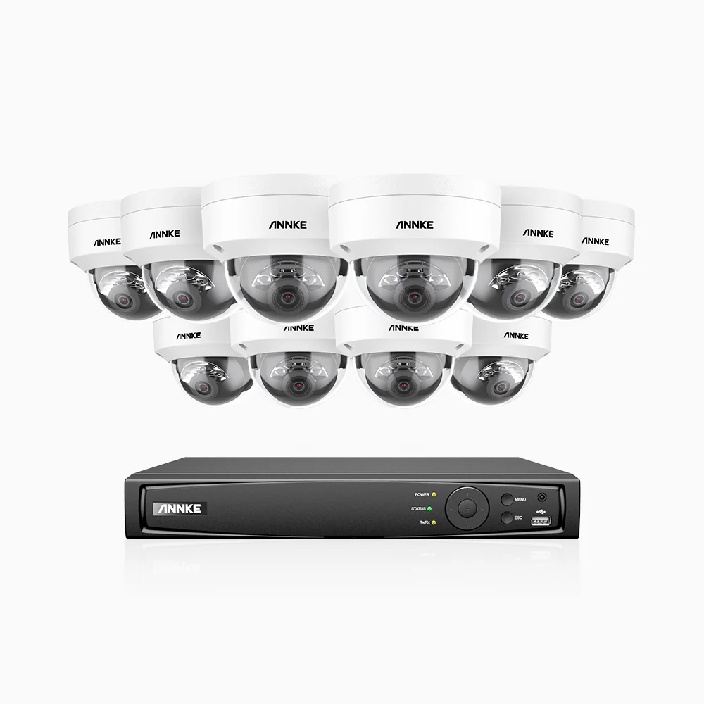 H800 - 4K 16 Channel 10 Cameras PoE Security System, Human & Vehicle Detection, Built-in Mic, Color & IR Night Vision, RTSP Supported - Image 3