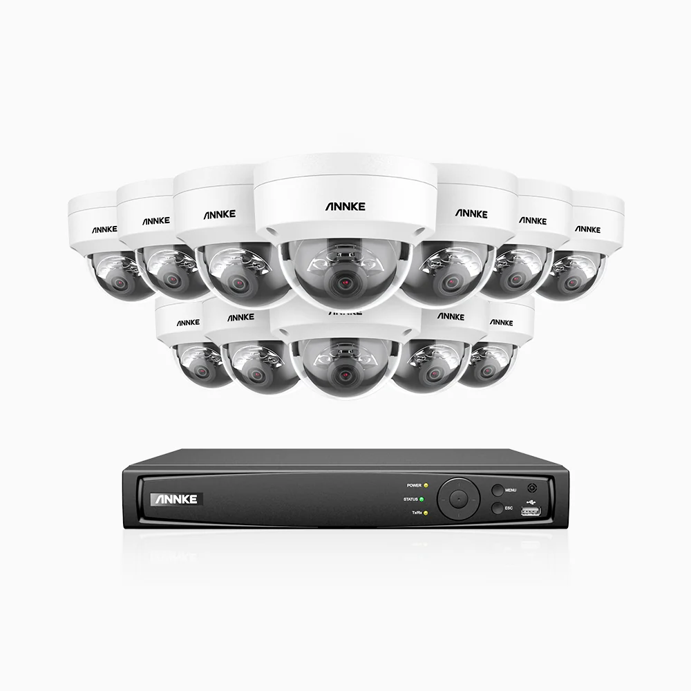 H800 - 4K 16 Channel 12 Cameras PoE Security System, Human & Vehicle Detection, Built-in Micphone, Color & IR Night Vision, RTSP Supported - Image 3
