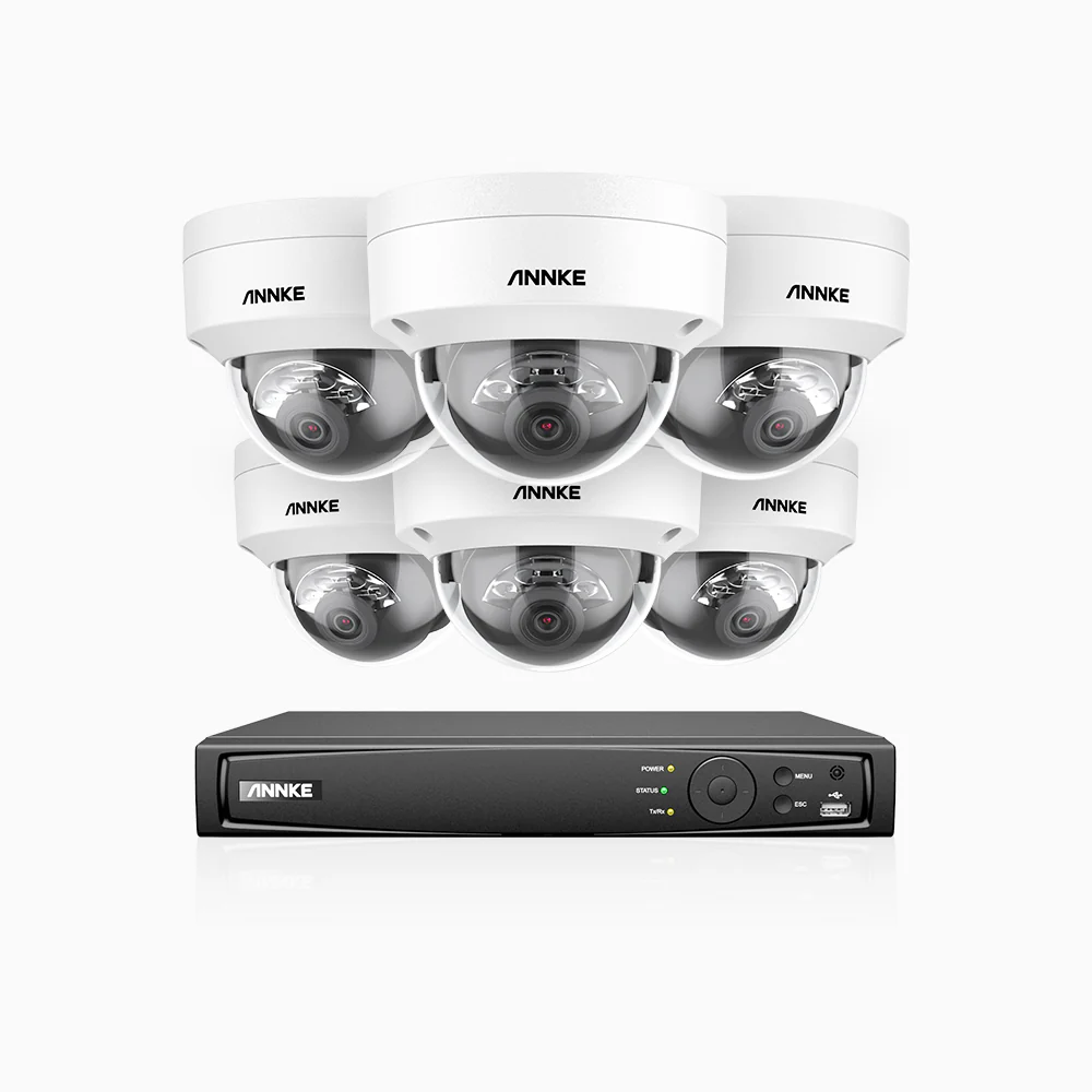 H800 - 4K 16 Channel 6 Cameras PoE Security System, Human & Vehicle Detection, Built-in Microphone, Color & IR Night Vision, RTSP Supported - Image 3