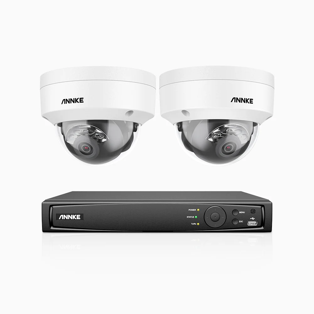 H800 - 4K 4 Channel 2 Cameras PoE Security System, Human & Vehicle Detection, Color & IR Night Vision, Built-in Mic, RTSP Supported - Image 3