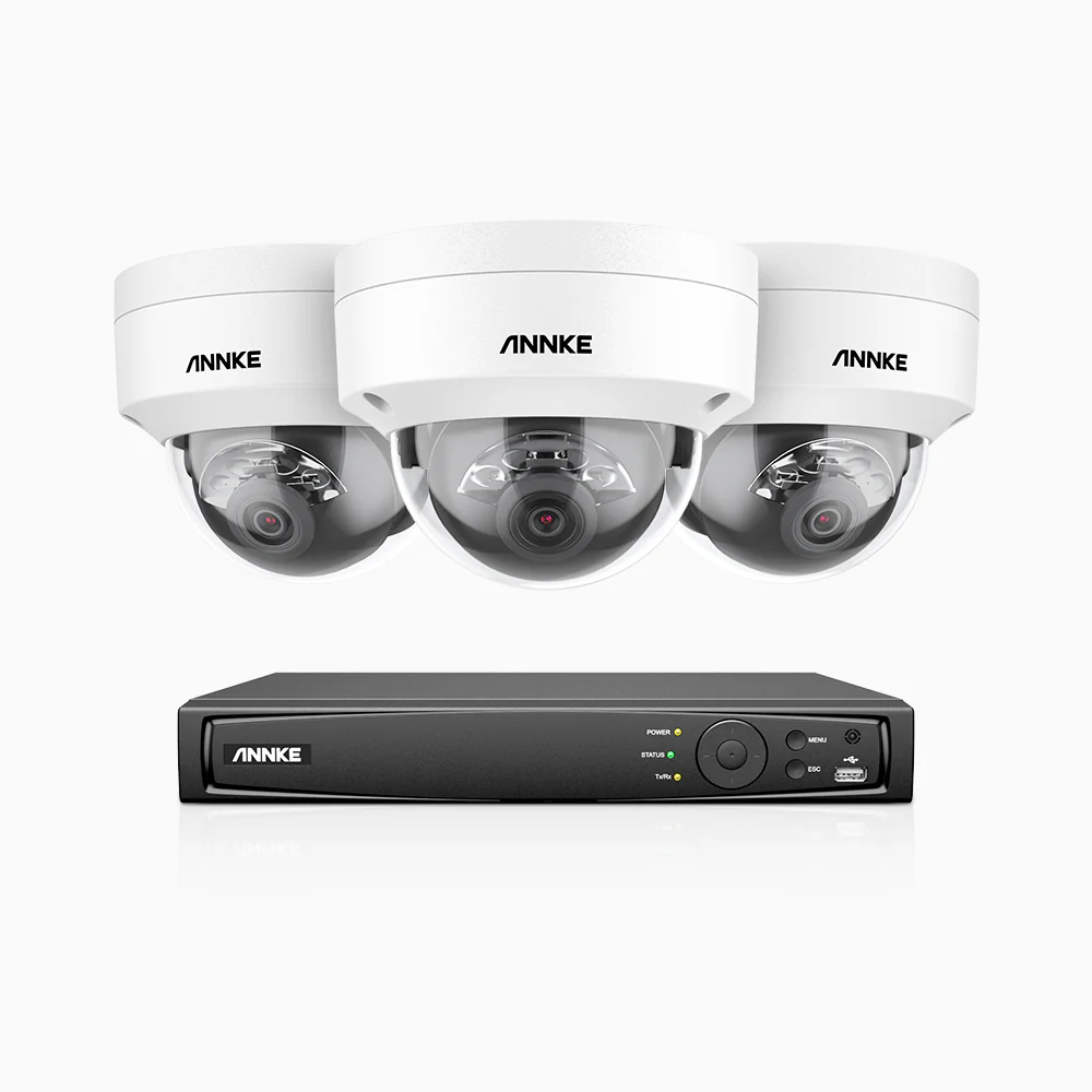 H800 - 4K 4 Channel 3 Cameras PoE Security System, Human & Vehicle Detection, Color & IR Night Vision, Built-in Mic, RTSP Supported - Image 3