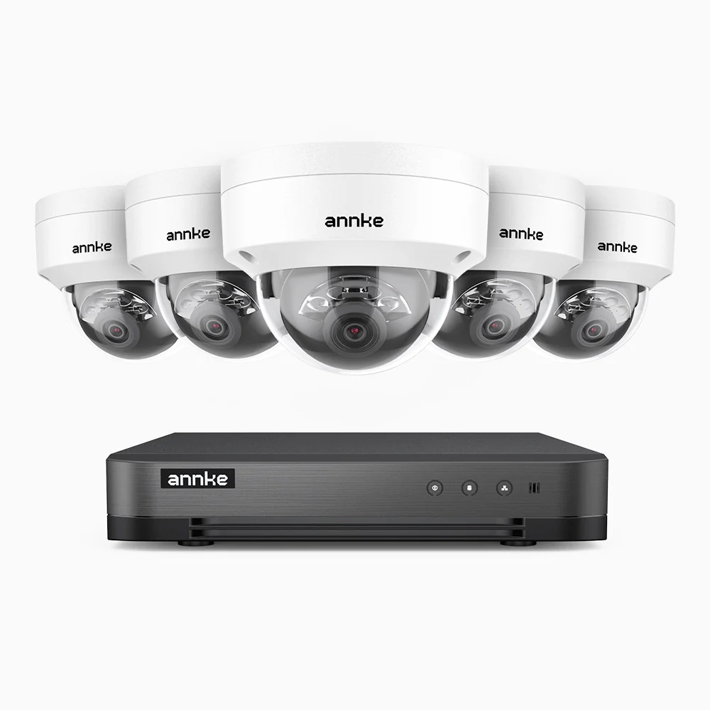 H800 - 4K 8 Channel 5 Cameras PoE Security System, Human & Vehicle Detection, Built-in Micphone & SD Card Slot, Color & IR Night Vision, RTSP Supported - Image 3