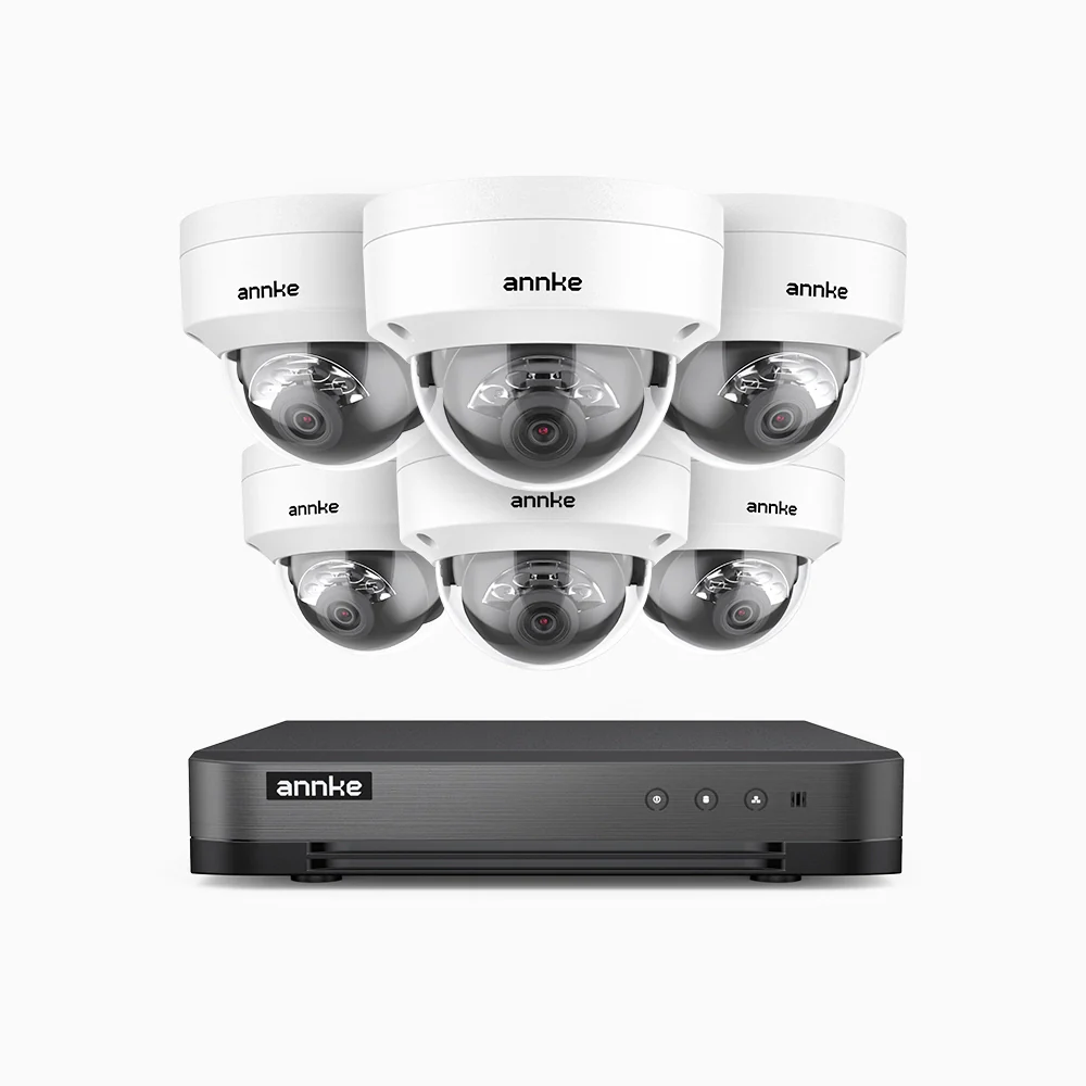 H800 - 4K 8 Channel 6 Cameras PoE Security System, Human & Vehicle Detection, Built-in Micphone, Color & IR Night Vision, RTSP Supported - Image 3