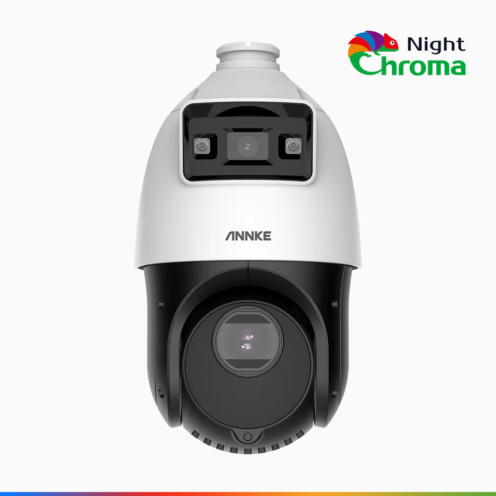 NightChroma<sup>TM</sup> NCT425 - 2-in-1 Dual Lens PTZ Security IP Camera, 3D Position, Acme Color Night Vision (0.001 Lux), 25X Optical Zoom, Smart Detection, 4MP Resolution
