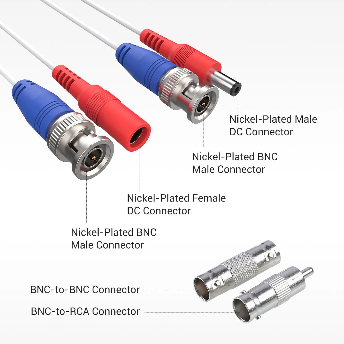 Fire Rated 100% 30 m/100 ft All-in-One BNC Video Power Cables - Image 6