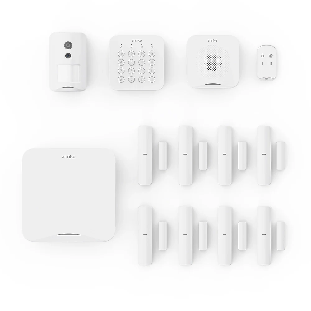 ANNKE All-in-One Wireless Alarm System with Smoke Detector, 8 Door/Window Sensors, PIR Camera Detector, Expandable DIY Home & Business Security System, 24/7 Professional Monitoring, Mobile App Control - Image 7